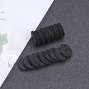 50pcs Guitar Strap Lock Felt Gasket Electric Guitar Belt Cushions (Black)
