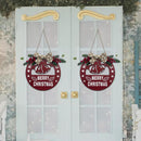 Merry Christmas Sign Xmas Door Sign Christmas Hanging Signs Front Door Decor~