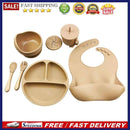 6pcs Silicone Baby Feeding Anti Slip Plates for Food Soft Kids Tableware (K