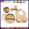 6pcs Silicone Baby Feeding Anti Slip Plates for Food Soft Kids Tableware (K