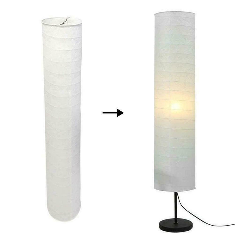 Paper Design Floor Lamp Lampshade European Style Light For Bedroom Hotel W4U9