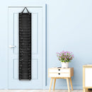 Vinyl Roll Holder 24 Grids Vinyl Organizer Wall Door Hanging Bag (Black) Newly