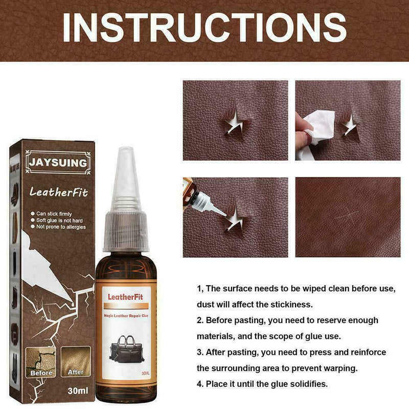 30ml Leather Glue Leather Repair Traceless Tool F6U6 8U7Y D1S6