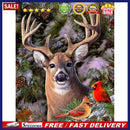 11CT Full Cross Stitch Elk and Cardin DIY Printed Wall Art Craft Home Decor