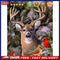 11CT Full Cross Stitch Elk and Cardin DIY Printed Wall Art Craft Home Decor