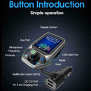Bluetooth-compatible Car FM Transmitter MP3 Player free Adapter Radio Hands W5M4