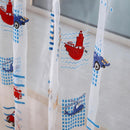 1PCS Curtain Toddler Kids Car Pattern Voile Panel Sheer Door Room Draper