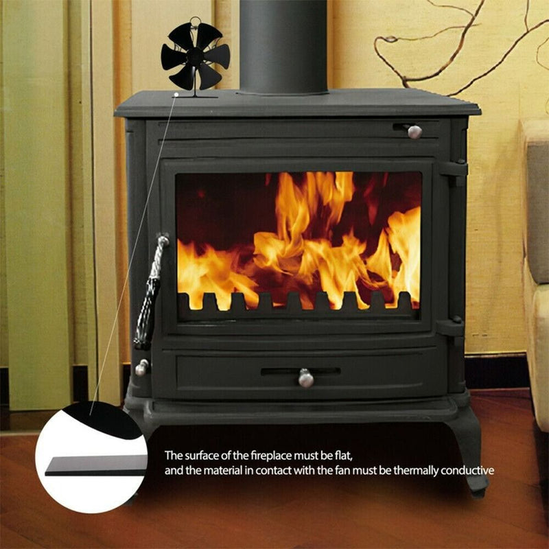 Eco Friendly Fireplace Fan Log Wood Burner Fire Burning Stove Fan
