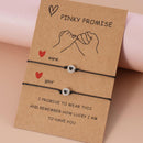 2Pcs/Set Luminous Bracelets Love Lucky Beads Friendship Couple Bracelet Adjusta`