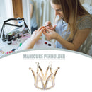 Rhinestones Crown Nail Brush Holder Manicure Pens Displayer Stand (01) Newly