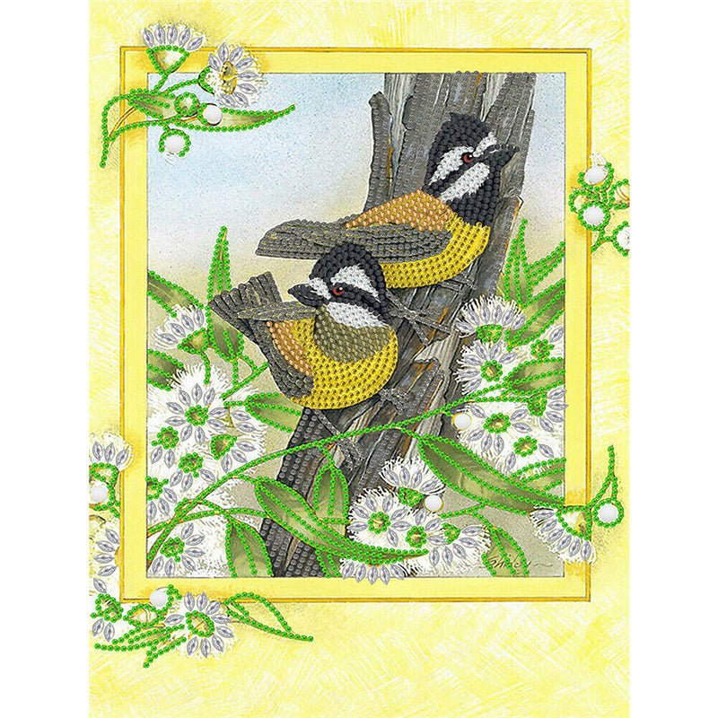 #A 5D Partial Special Shape Drill Diamond Mosaic Birds Series Rhinestone Draw Ho