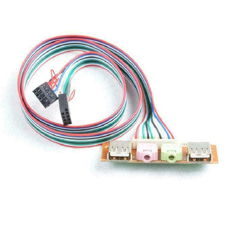 Case Front USB+Audio Interface Board 6.8cm Line-carrying Access Tool T3E0