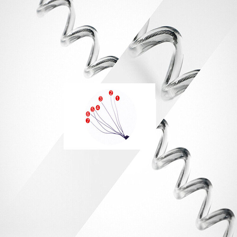 1.2m Steel Wire Anti-Lost Rope Plier Control Fish Hanging Buckle Rope Lanyard