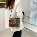 #A Fashion Casual Leather Shoulder Bag Alligator Pattern Satchel Small for Shopp