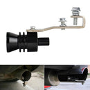 Car Motorcycle Exhaust Tip Whistler Turbo Sound Simulator Blow Off Valve Black