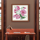 Partial Cross Stitch 14CT Cotton Thread DIY Counted Embroidery Kits Flower Gift