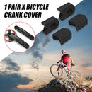 1 Pair Bicycle Crank Covers Silicone Crankset Protector Arm Sleeve (Black) Newly