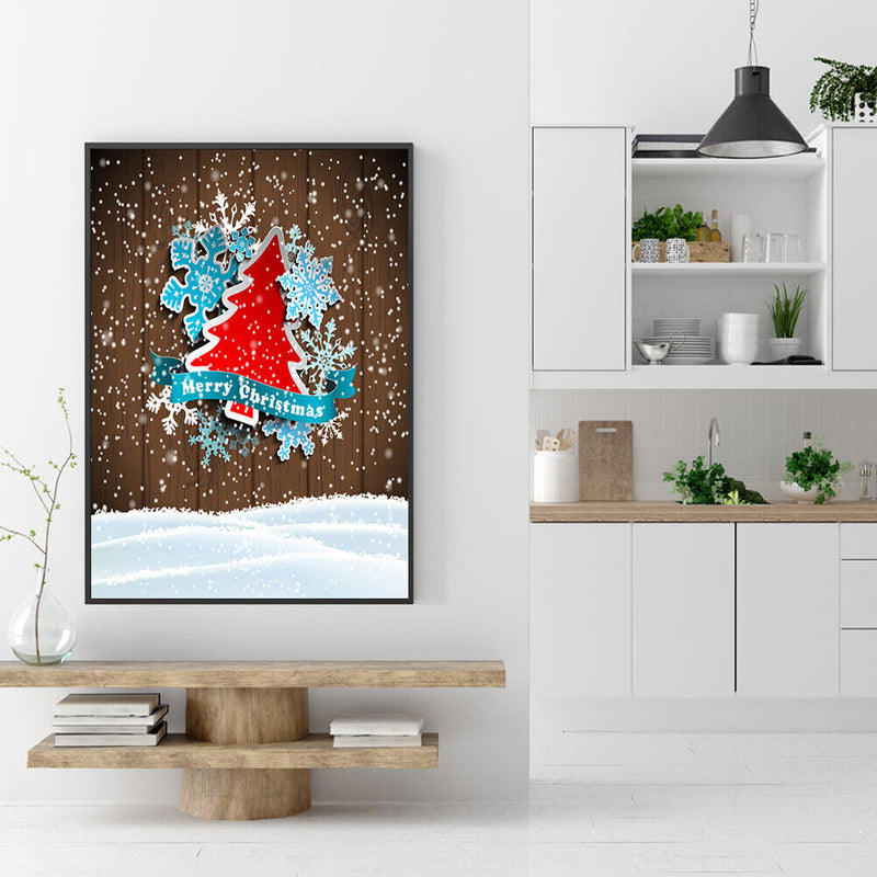 5D Drill Point Handicraft Cartoon Xmas Tree Rhinestone Art Diamond Painting