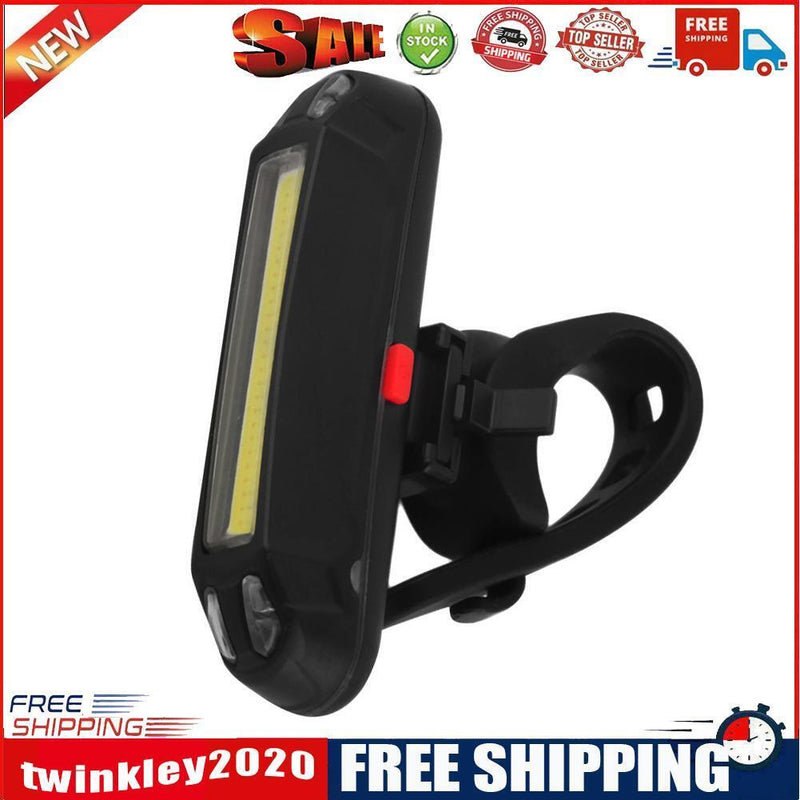 LED Mountain Bicycle Taillight USB Night Ridding Rear Lights (White Light)