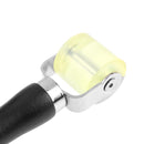 Wooden Grip Auto Sound Deadener Application Clear Yellow Rubber Roller Newly