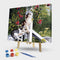 Frameless Oil Painting Picture By Number Cats On the Railing Hand Painted Craft