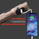 Type-C USB Rechargeable COB+XPE LED Foldable Flashlight Inspection Work Lights