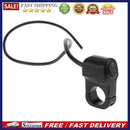 Aluminum 7/8in Motorcycle Handlebar Headlight On/Off Switch w/ LED (Black)