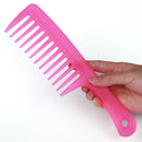 Anti-static Large Wide Tooth Curly Hair Hairstyling Handle Comb for Barber