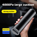 Mini Car Vacuum Cleaner Handheld 4000Pa 120W Wet Dry Home Cleaning (Black)