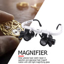 8X/15X/23X Magnifying Eyewear LED Head Wearing Repair Magnifier Glasses Magnifiers