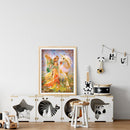5D DIY Full Round Drill Diamond Painting Horse Woman Rhinestone Kit (V1100)