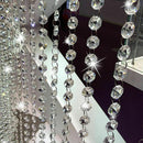 Crystal Acrylic Clear Bead Chandelier Garland Hanging G6C3 3.3 FT Decor W1A6