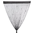 Decorative String Curtain Beads Wall Panel Fringe Room Door Window Black