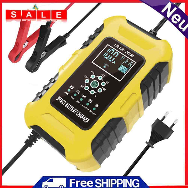 Automatic Charging 7 Stage Digital Display Smart Car Motorcycle Battery Chargers