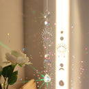#A Wind Chime Crystal Light Catcher Butterfly Devil Eye Ornaments Craft Home Dec