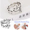 Yarn Guides Thimble Opening Fish Bone Shape Crochet Loop Knitting Ring Sewing