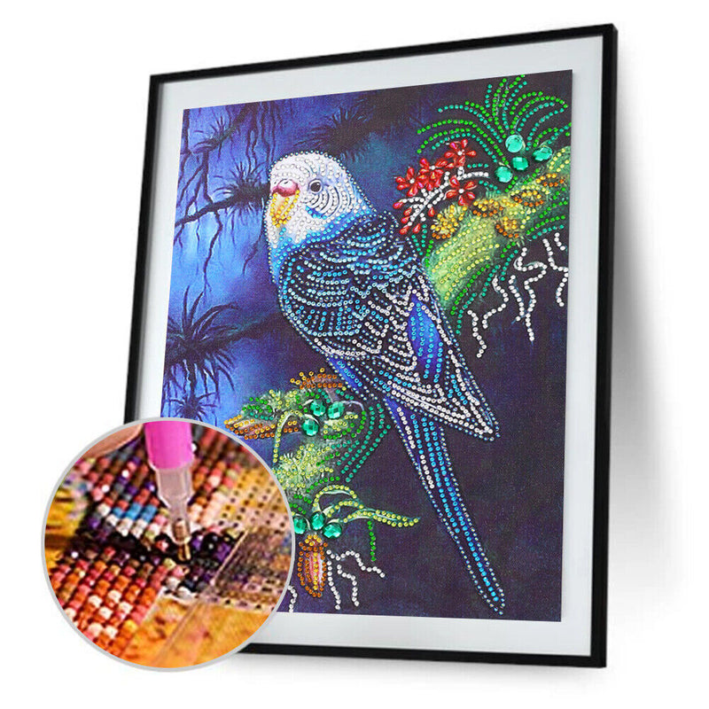 Diamond Painting Bird Partial Special Shape Rhinestone DIY Picture (PA019)