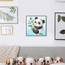 Panda Frameless DIY Oil Paint by Numbers Hand Painted Artwork Gift (S538)
