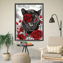 Black Pan DIY Full Embroidery Set 11CT Counted Artworks Cross Stitch Decor