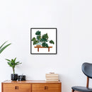 14CT Partial Cross Stitch Monstera Stamped DIY Embroidery Kits Printed Art