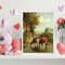 Frameless Painting By Numbers Kit Watering Cows DIY Drawing On Canvas Art Craft