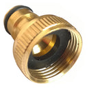 3/4" Threaded Brass Tap Adaptor Garden Water Hose Quick Connector  Pipe D5 hot.