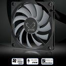 KH12H-P 8cm 4-Pin 3000RPM Speed Temperature Control PWM Computer Case Fan