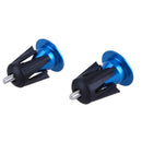 One Pair Bike Bicycle Aluminum Handlebar Grips Handle Bar Cap blue Newly
