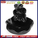 Lotus Ceramic Censer Smog Backflow Office Home Decor (Incense Burner-B)