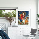 Santa Claus Gift Oil Paint By Numbers Kits Christmas DIY Decoration (29495)