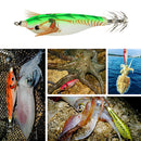 Luminous Octopus Fishing Artificial Bait with Double-Layer Squid Hooks (B) Newly