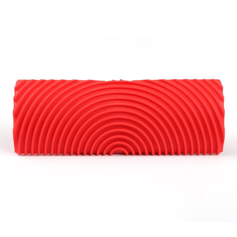 2pcs Rubber Red Cylinder Wood Grain Graining Wall Paint DIY Painting Tools