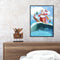 Surfing Santa Claus Frameless Picture Oil Paint By Numbers Hand Painted Picture