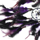 Purple Feather Bead Catcher Feathers Wall Hanging Dream House Car Decor Ornament